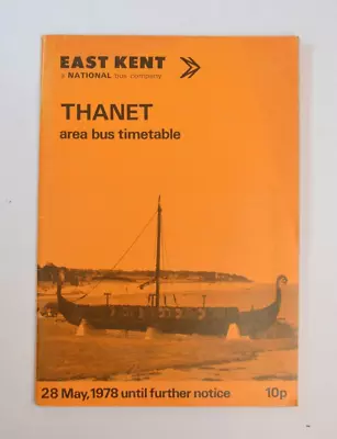 Bus Coach Timetable East Kent Thanet Area 28th May 1978 • £10