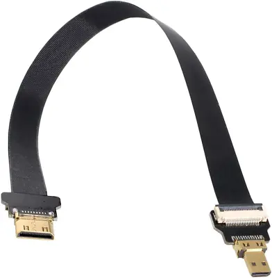 Jser-Brands  CYFPV Mini HDMI Male To Micro HDMI Male Extension FPC Flat Cable 10 • $17.49