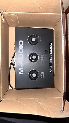 M-Audio M-Track Solo 2-Channel USB Interface Streaming And Podcasting • $35