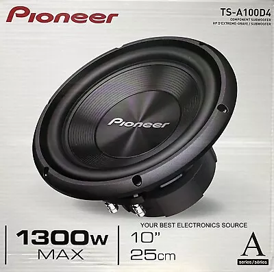 NEW Pioneer TS-A100D4 10  Subwoofer (Dual 4-ohm Voice Coil) 400W RMS • $97.90