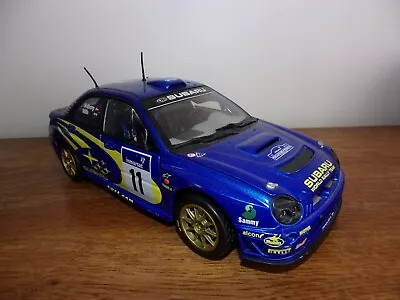 WRECK/BROKEN 1:18 1:18e Solid Subaru Impreza WRC Solberg Mills Rally Car • £25.74