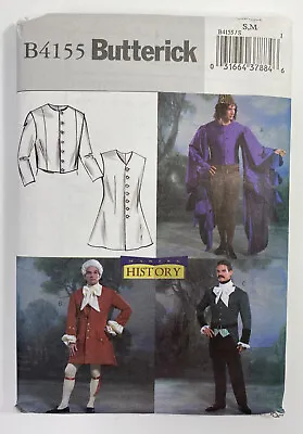 Butterick Pattern 4155 Size S M Historical Vest Coat Mozart By Cindy Chock • $18.50