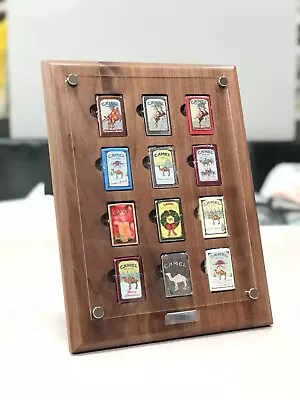 12 Grids Solid Walnut Wood Display Frame Storage Case For Zippo Lighters • $284.95