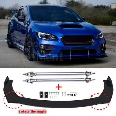 For Subaru WRX STI BRZ Impreza GC8 G3 V1 Front Bumper Lip Spoiler + Strut Rods • $84.21