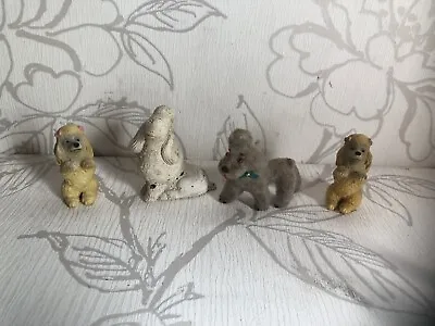 £18 • Buy Delightful Vintage X4 Poodles Figurines/collectable Dogs Mini Ornaments