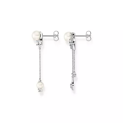 Genuine THOMAS SABO Earrings Pearl With Winter Sun Rays Silver • $230