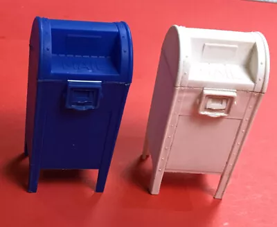 Vintage (2) 1970s-80s FLEER MAILBOX Candy Gum Container. RARE BLUE COLOR! NICE! • $19.99