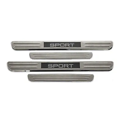 Door Sill Scuff Plate Illuminated For Mini Cooper Sport Steel Silver 4 Pcs • $124.99