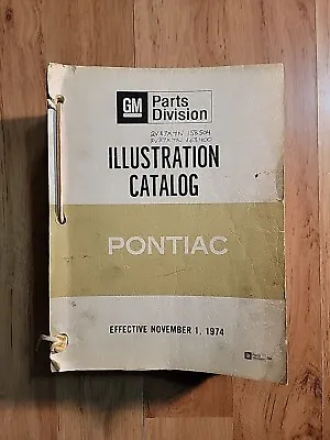 Pontiac Parts & Accessories Illustration Catalog Thru 1975 Firebird Gto Tempest • $89.99