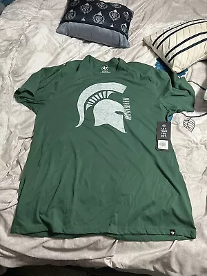 NWT MSU Michigan State University M T Shirt  Spartan Appliqué 2XL • $10