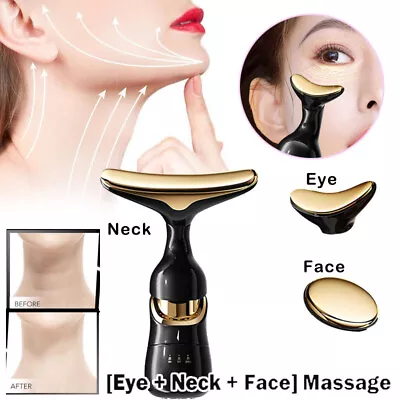 Anti-Wrinkle Neck Face Skin Tightening Lifting Device Facial Beauty Machine • £6.55