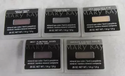 5 Mary Kay Mineral Eye Color/ Shadow - Gold/truffle/chocolate Kiss/espress/ Plum • $12