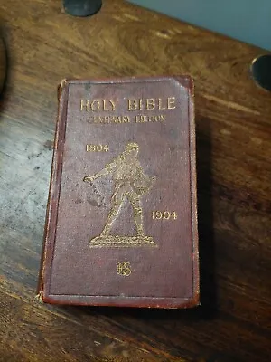 Holy Bible 1804-1904 Centenary Edition Red Leather.. • £10