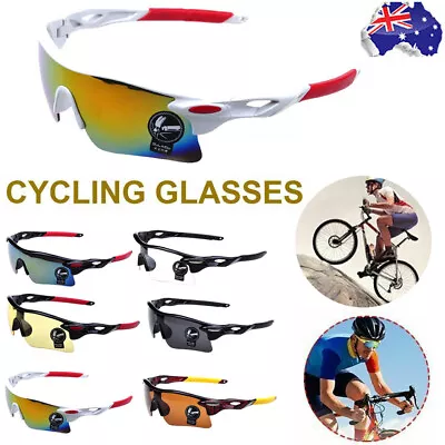 Outdoor Sports Cycling Sunglasses UV400 Glasses Mountain Bike Bicycle Goggles • $10.99