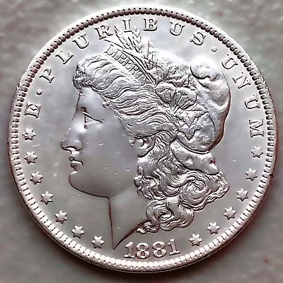 1881-o Au/unc Morgan Silver Dollar 90% $1 Coin Us #b431 • $1