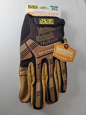 Mechanix Wear LMP-75-011 M-Pact Leather Gloves - XL 11 Tan/Black New • $36.99