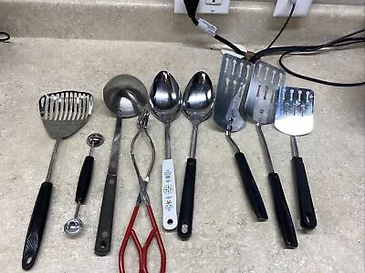 Vintage Flint Ekco Lot Of 9 Kitchen Utensils See Photos • $59.99