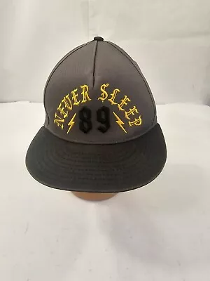Eight And Nine Clothing Company Brain Gang Never Sleeo Grey Snapback Hat • $15.99