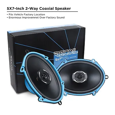 Recoil Audio RCX57 Echo Series Pair Of 5X7 Inch Car Audio Coaxial Speaker System • $59