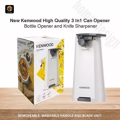 New Kenwood High Quality 3 In1 Can Opener Bottle Opener And Knife Sharpener • £28.99