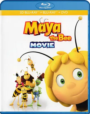 Maya The Bee Movie (3D Blu-ray + Blu-ray + DVD New Blu • $13.99