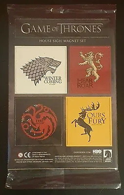 Game Of Thrones House Sigil Magnet Set In Sealed Pack BNIP New/Unused • £2.99