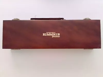 VTG Pressman Tournament Rummikub Original Carrying Leather Case & Instruct Only • $20