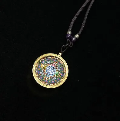 Mandala Pendant Mandala Amulet - Necklace Jewellery Handmade • $176.25
