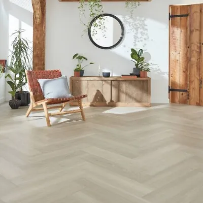 Karndean Van Gogh Grey Brushed Oak SM-VGW120T Herringbone LVT • £125