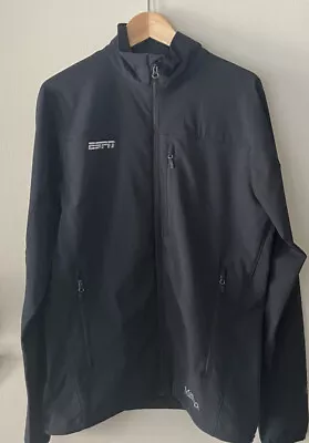 Marmot ESPN LOGO Jacket Men's Size M Full Zip Black M3 Tempo Jacket - • $29.99