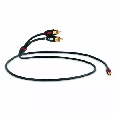 QED QE2717 Profile J2P 3.5mm Mini Jack To 2 RCA Phono 1m (3.2 Feet) • $22