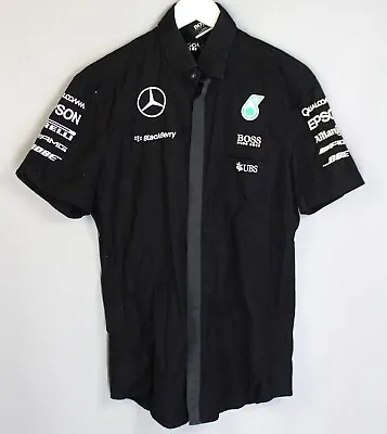 Mercedes-benz Amg Petronas F1 Formula 1 Team Pit Crew Shirt Hugo Boss Black • $89.99