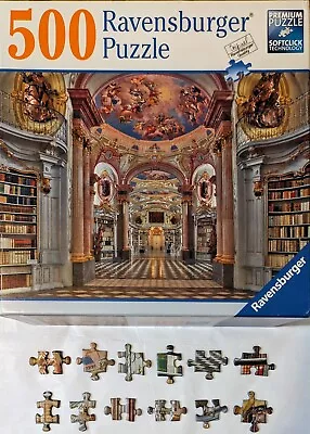 Ravensburger Premium Quality  Admont Abbey Library  500 Piece Jigsaw Puzzle! • $18.99