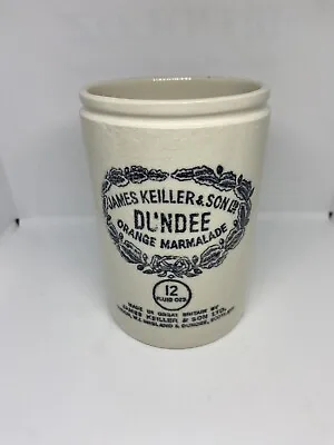 Antique James Keiller & Son Dundee Orange Marmalade Crock Made In England Jar • $71.42