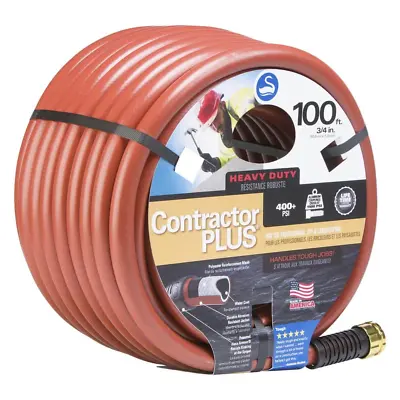 Contractor Plus 3/4 Inches X 100 Ft Heavy Duty Contractor Water Hose Color Red • $76.88