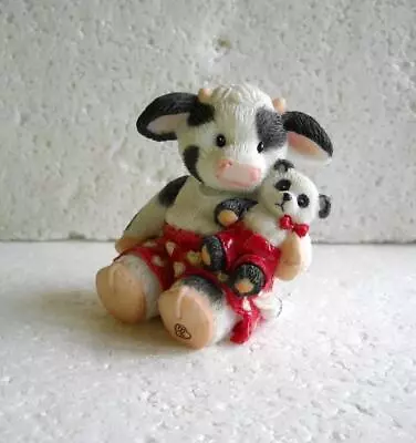 Enesco MARY's MOO MOOs Cow Figurine  Luv-a-Bull  #296716 1997 • $9.99