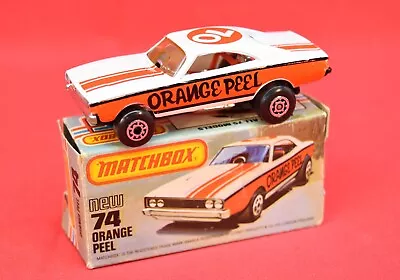 Lesney Matchbox 1971 Orange Peel No 74-D Superfast Hong Kong W/ Original Box 109 • $74.92