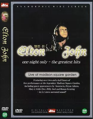 Elton John - One Night Only (2000) Madison Squre Garden DVD NEW *SAME DAY SHIP* • $5.95