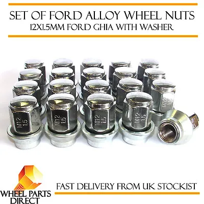 £23.99 • Buy Set Of 20 12x1.5mm Ford Original OEM Alloy Wheel Nuts Lug Ghia Bolts With Washer