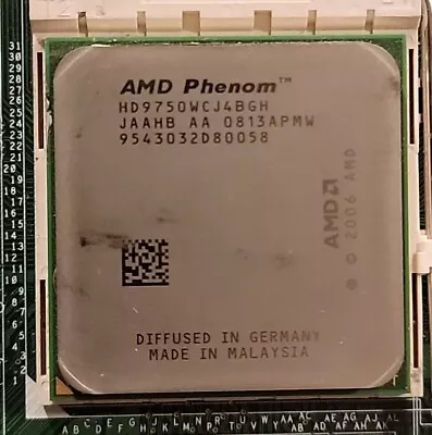 AMD Phenom X4 9750 2.4GHz AM2+ Quad-Core (HD9750WCJ4BGH) Processor • $14.99