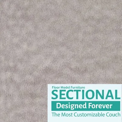 Sectional Seat Cover Set - Taupe Padded Velvet - Floor Model • $144.50