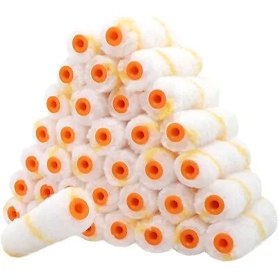 36 Pack Mini Paint Roller Covers Painting Supplies Roller Paint Brush 4 In • $14.19