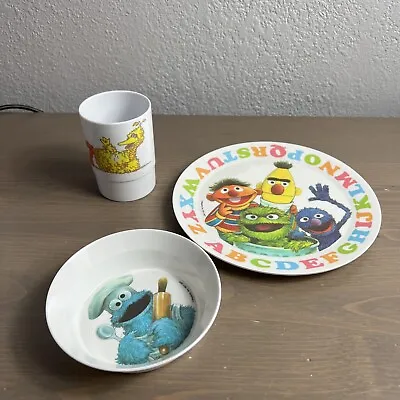 1977 1978 Muppets Plate Bowl Cup Lot With Cookie Monster National Home Product • $14.99