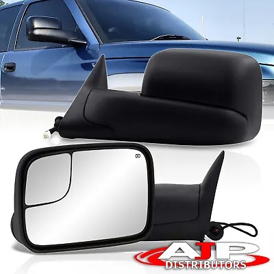 Extend Adjust Flip Up Power Tow Mirrors For 1998-2002 Dodge Ram 1500 2500 3500 • $87.99