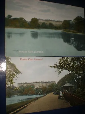 £10 • Buy 2 Old Postcards Princes Park Liverpool C1900s