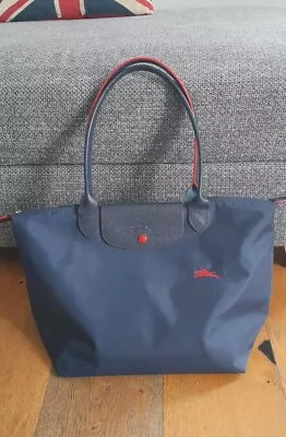 Bag Longchamp 💖 Le Pliage Large Tote ORIGINAL💖 Blue Red Zip Shoulder Bag • £33