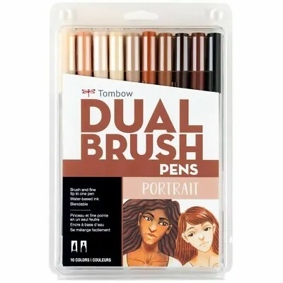 $17.97 • Buy Tombow Dual Brush Pen Portrait Set - 10 Pack - NEW With 99¢ Shipping! 