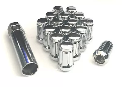 Chrome 6 Spline Lug Nut 7/16 Thread For Chevy Buick Pontiac Oldsmobile Set Of 20 • $19.99