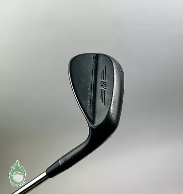 Used RH Titleist Vokey SM9 F Grind Jet Black Wedge 52*-08 Wedge Flex Steel • $109.99