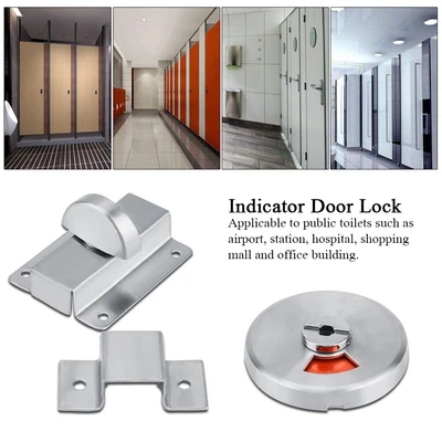 $12.48 • Buy Bathroom Restroom Toilet Privacy Bolt Door Lock W/Vacant Engaged Indicator An GS
